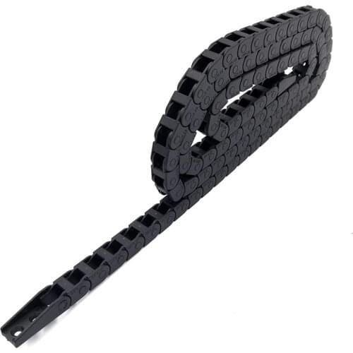 JFLO 5x5mm 1 Meter Miniature Wire Carrier Cable Drag Chain Bridge Type Non-Opening Engineering Nylon Towline Tanks Free Shipping