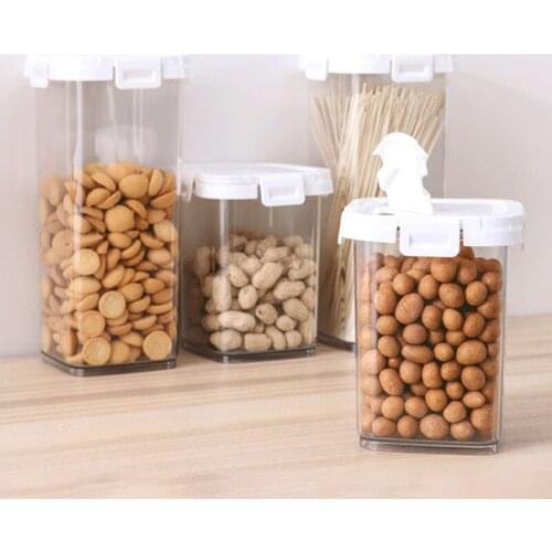 Multifunctional Kitchen Sealed Tank Moisture-Proof Tank Food Storage Containers Refrigerator Plastic Storage Box Organizer