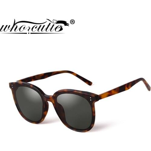 Fashion Retro Tortoiseshell Sunglasses Women 2020 Brand Design Round Cat Eye Rivet Frame Vintage Sun Glasses Female Shades S256