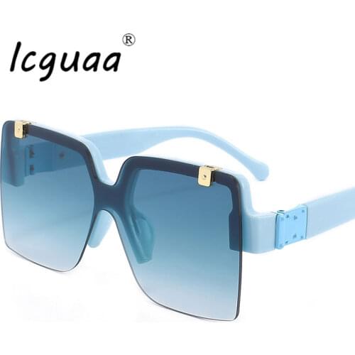Fashion Ladies Square Sunglasses Vintage Flip Lens Gradient Sun Glasses Women Brand Designer Colorful Male Sunglasses