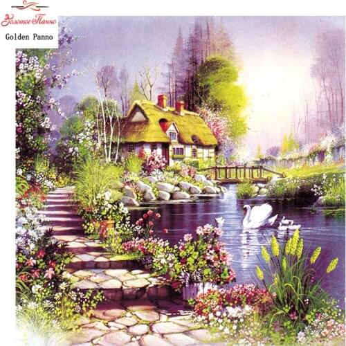 Golden Panno,Needlework,DIY DMC Cross stitch,Sets For Embroidery kit 14ct unprinted home cross-Stitching,christmas 0109