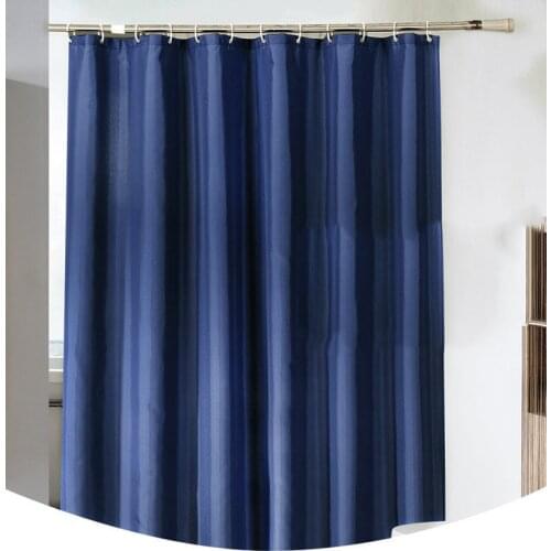 Plain Shower Curtain Thicken Water Proof Solid Color Shower Curtain Polyester Mildew Proof Bathroom Curtains Bathroom Supplies