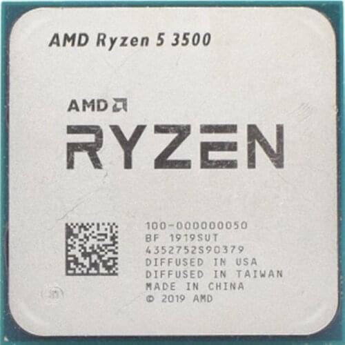 AMD Ryzen 5 3500 R5 3500 3.6GHz Six-Core Six-Thread CPU Processor 65W L3=16M Socket AM4