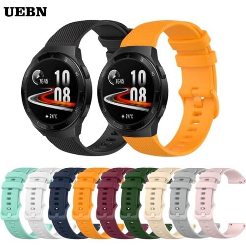 UEBN Sport Silicone strap for Huawei Watch GT 2e Bracelet for Watch GT 2 & HONOR Magic 2 42mm 46mm Watchbands Correa ремешок