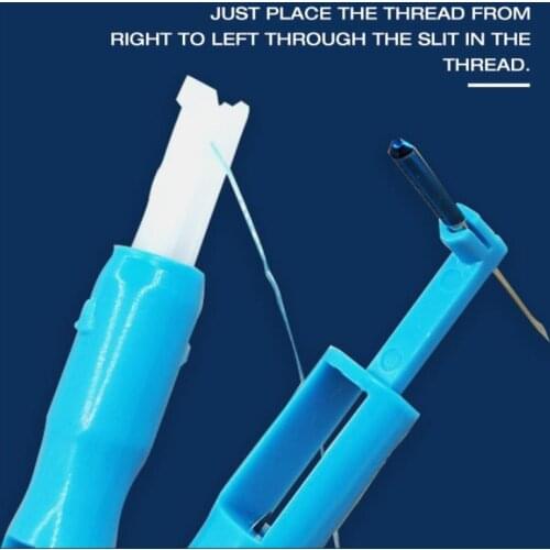 Sewing Machine Needle Threader Stitch Insertion Tool Automatic Threader Quick Sewing Threader Needle Changer Hold Needles Firmly