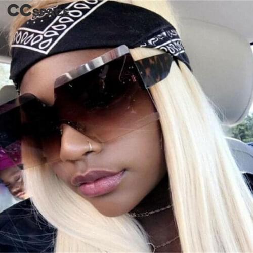 47222 Women Oversized Goggle Sunglasses Men Fashion Shades UV400 Vintage Glasses