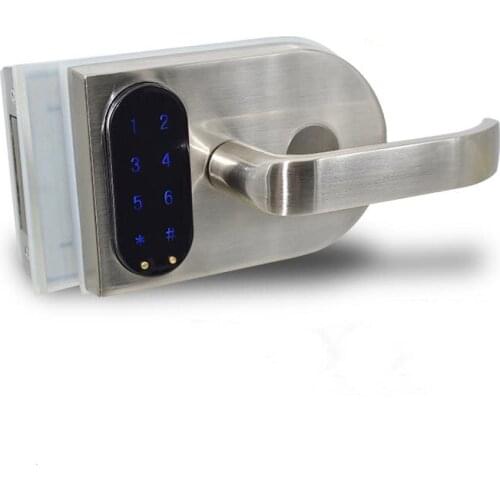 Special key lock for office partition Glass door password lock Electronic lock of fingerprint swipe card handle