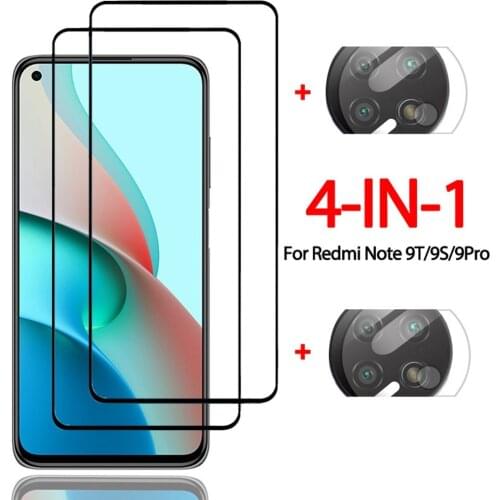 Glass For Xiaomi Redmi Note 9 9T 9S 8 8T Pro 4G 5G Tempered Screen Protector For Redmi Note 9 8 T 9S 8Pro 9Pro 5G Camera Film