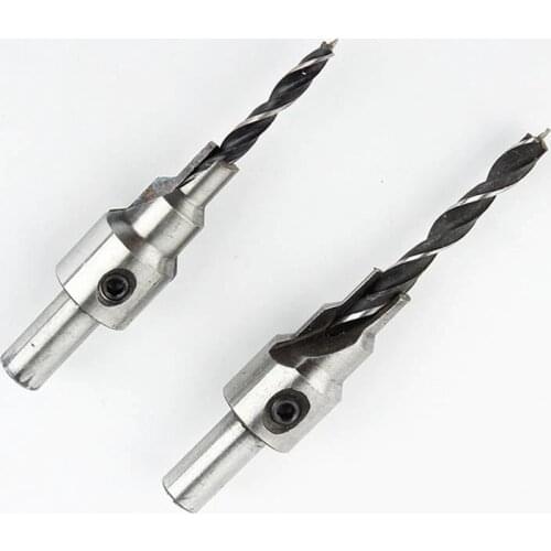 2pcs/lot Woodworking Carbon Steel Drill Bit Alloy Counter Bore Drill Screw Countersunk Drill Bit 8MM Shank Step Drill Bit