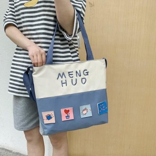 PURFAY Capacity Canvas Women Shoulder Bag Cotton Tote Shopper Bag Eco Reusable Shopping Bag Cloth Messenger Handbag