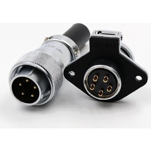 WS20 TQ+ZG Waterproof IP67 M20 2-12 Pin Signal Powe Connector Soldering Adapter Lighting Medical Panel Screen Auto Car Boat Moto