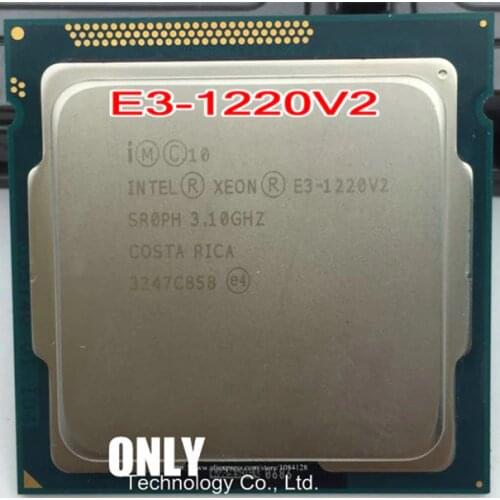 XEON E3-1220V2 3.10GHZ Quad-Core 8MB SmartCache E3-1220 V2 DDR3 1600MHz E3 1220 V2 FCLGA1155 TPD 69W 1 year warranty