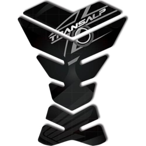 Protector Racing Sticker Tank Cover Pad Protection 3D Reflective Motorcycle Gel Fuel Oil Tank Pad Fish Bone For HONDA TRANSALP