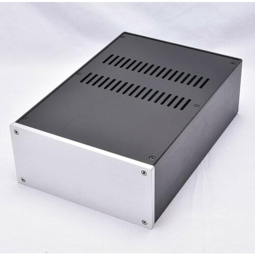 ZEROZONE Full Aluminum Enclosure Case Power Amp Chassis PSU Box 220*100*311mm L14-34