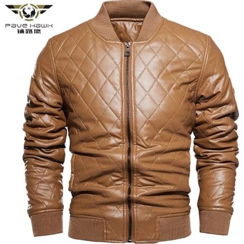Winter Fleece Fashion Leather Jacket Men Motorcycle Washed Retro Velour Thick Leather Jacket Male Windbreaker Outwear Coats