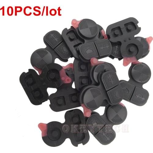 10PCS/LOT 3 Buttons Replacement Remote Fob Car Key Case Repair Silicone Pad For BMW Series 3 5 7 E38 E39 E36 Z3 Z4 Z8 X3 Key Pad