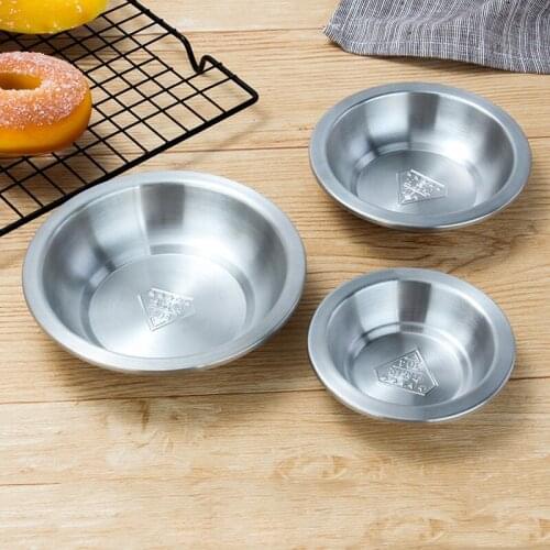 304 Stainless Steel Thick Sauce Dish Snack Dish Vegetable Dish Small Dish Of Vinegar Soy Sauce Dish Sauce Household Bowl