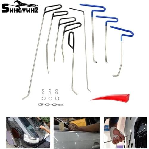 Paintless Dent Repair Rods Auto Body Dent Removal Tools Auto Car Body Dent Repair Dent Puller Dent Hammer Tap Down