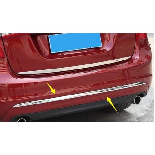 For 2013--2019 for Volvo S60 S60L High quality stainless steel Rear bumper Lid Cover Trim Tail gate trim