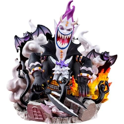 One Piece Figure Gekko Moria Anime GK Model Childrens Toys Gifts Japanese Animation Ornaments Grand Line 14cm Q Version Figure
