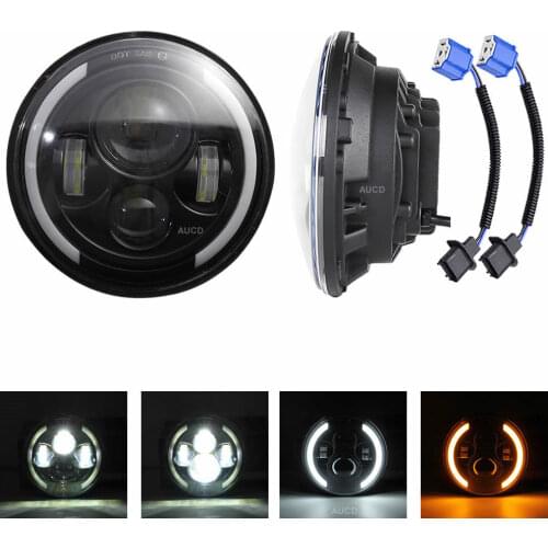 1Pair 7" 150W LED Car Headlights High Beam DRL Lamp Spot Flood Light Outdoor Street Cars Offroad Running Conversion Kit Lights