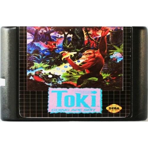Toki 16 bit MD Game Card For Sega Mega Drive For SEGA Genesis