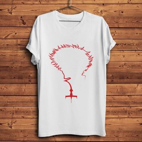 Cowboy Bebop Spike Spiegel shape funny anime t shirt men summer new white tshirt unisex manga casual streetwear tee