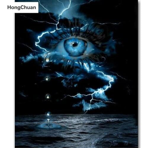 Eye Sea Water New DIY 5D Square/Round Diamond Embroidery Mural Diamond Painting Cross Stitch Mosaic Home Decoration Gift