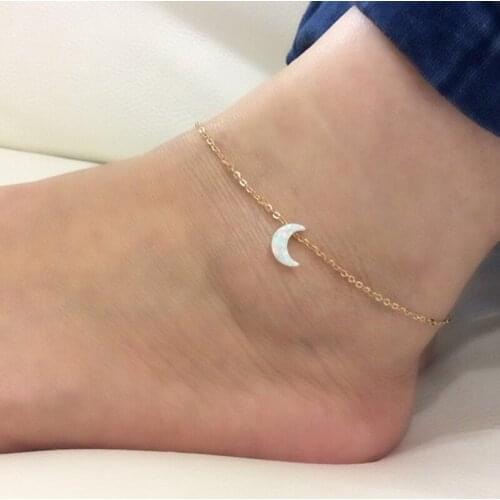 Bohemia style fashion jewelry copper material exquisite lady moon Anklet