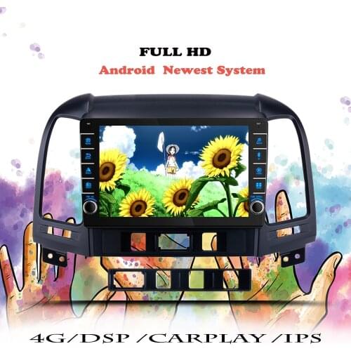 Multimedia Player Android For Hyundai Santa Fe 2 2006 2007 2008 2009 2010 2011 2012 Car Radio DVD Navigation GPS Tape Recorder