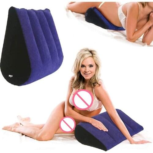 Inflatable Sex Love Pillow Cushion Adult Sexy Aid Body Positions Support Furniture Couple Air Magic Love Game Toys