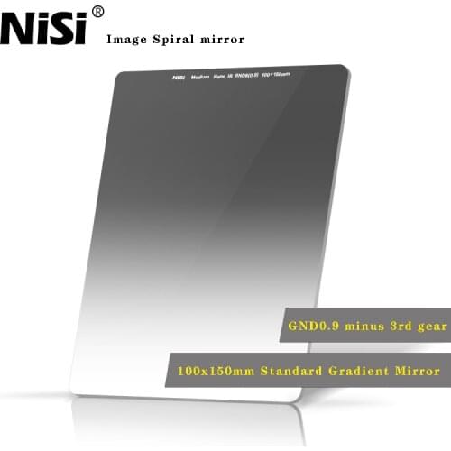 NiSi 100mm GND0.9 Standard Graded Gray Mirror 3rd GND8 Square Filter Insert Filter Set