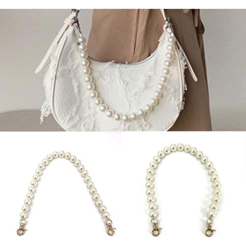 NEW brand Pearl strap for bags handbag purse belt handles cute bead chain tote women parts Bag accessories