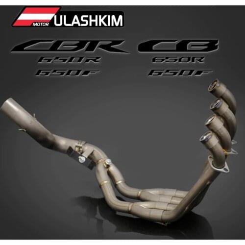 Motorcycle Full Exhaust system Middle Link pipe SBK FOR Honda CB650 CBR650F CBR650 CB650F Exhaust