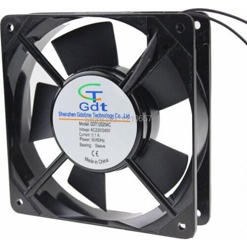 30pieces LOT Gdstime AC 220V 240V 12cm 12025s 120x25mm Industrial Ventilation Exhaust Cooling Fan