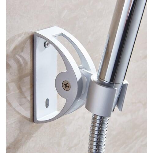 Handheld Shower Head Holder Bathroom Wall Mounted Aluminum Drilling Bracket For Bathroom Fixture Hardware