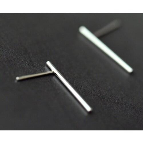 Drop Shipping Real 100% 925 Sterling Silver Stud Earrings For Women Girl Sterling-silver-jewelry For Wedding Pendientes