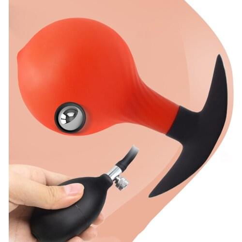 Go Out Silicone Inflated Super Big Anal Plug Dildo Pump Butt Plug Anal Dilator Prostate Massage Anus Extender Dilatador Sex Toys