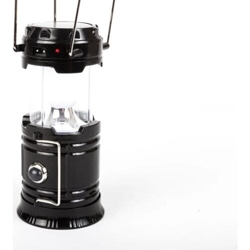 Modern New Camping lamp Solar Powered Rechargeable Double Sided Lighting Multifunctional Fighter Flashlight Desk lamp