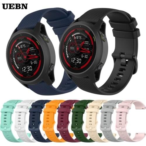 UEBN Sport Silicone strap for Garmin Forerunner 745 Bracelet for Garmin Venu Sq Vivoactive 3/4/HR Watchbands Correa ремешок