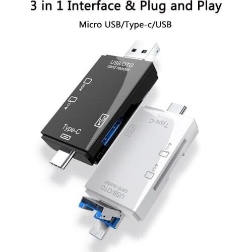 Universal OTG Micro SD Card Reader USB 2.0 Card Reader For Type C USB Micro SD Adapter Flash Drive Smart Memory Card Reader