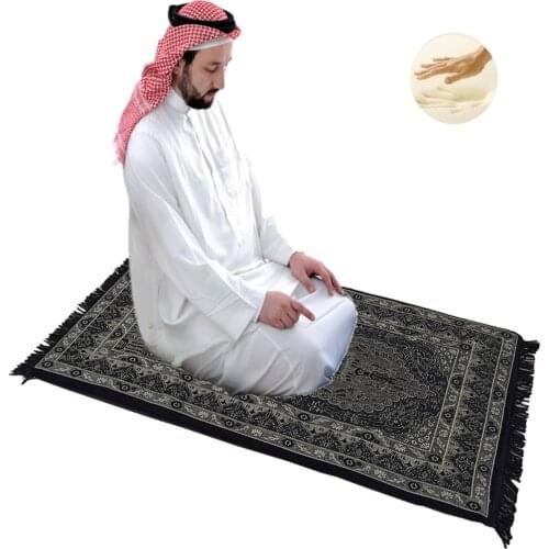 High quality Islamic Janamaz Sajjadah memory foam prayer mat muslim prayer carpet Sajjadah