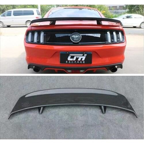 Carbon Fiber Car Rear Wing Trunk Lip Spoilers Fits For Ford Mustang Spoiler 2015 2016 2017 2018 2019