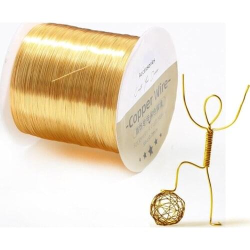 0.3mm 0.4mm 0.5mm 0.6mm 0.8mm 1mm Cable Copper Wire Jewelry Craft Making Beading Floral Colored Aluminum Craft Wire, KC 1mm 30M