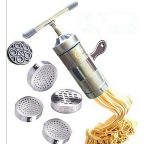 1PC Household Stainless Steel Manual Pasta Machine Hand Pressure Noodle Machine Noodle Maker With 5 Models OK 0286