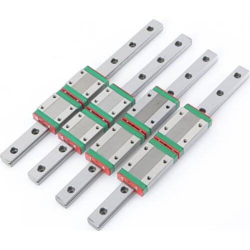 1PCS Linear guide rail slider slide rail wire rail bearing HGH HGW15/20/25/30/35/45CA CC Full set ,CNCprinter parts