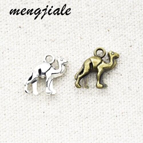 12PCS Wholesale Vintage Metal Dromedary Camel Charms For Handmade Jewelry Findings DIY Craft