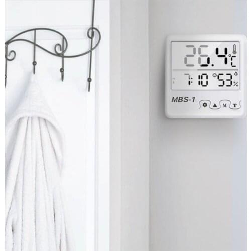 11XA Indoor Room Hygrometer Thermometer LCD Digital Weather Station Temperature Humidity Meter Clock