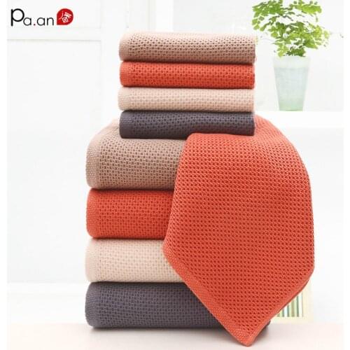 Waffle grid Cotton Quick-dry Towel 70x140CM Japanese Style Absorbent Honeycomb Bath Towels Soft Dry Towel Solid Color Big Towe