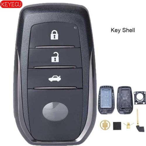 KEYECU Smart Remote Key Shell 2B / 3 Button for Toyota Camry RAV4 Crown Highlander Corolla